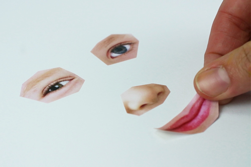 Retratos divertidos con la técnica de la tinta soplada