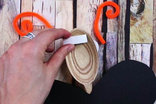 Butterfly Puppet with a Wooden Spoon