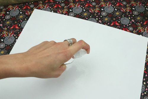 Collage with Wet Tissue Paper