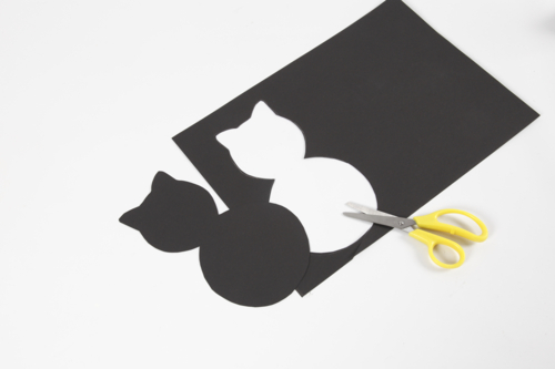 Cutting the cat silhouette - 