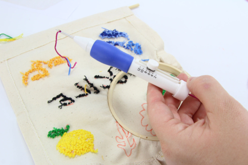 7- Efecto maxi Relieve en punch Needle - 