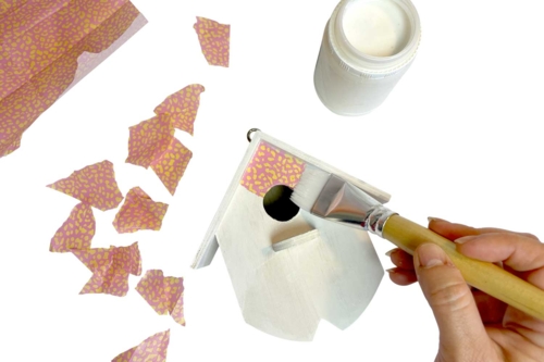 Paso 4: Pegar el papel - 