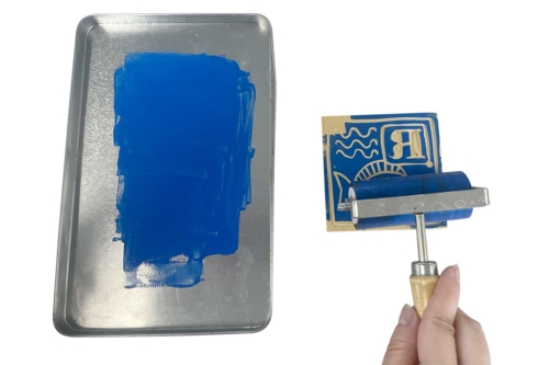 Paso 5 – Entintar la placa - 