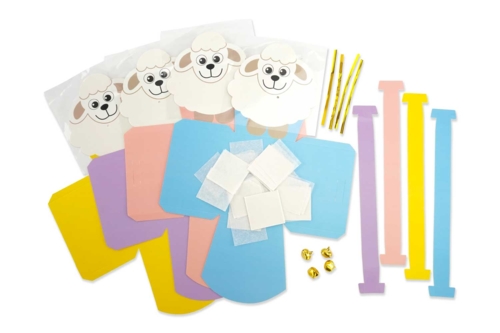 El material para hacer 4 cestas : - 