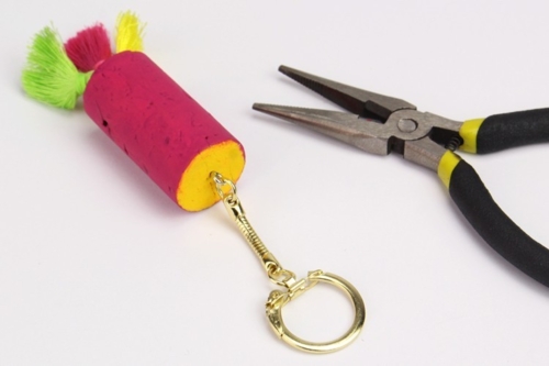 Cork Keychain