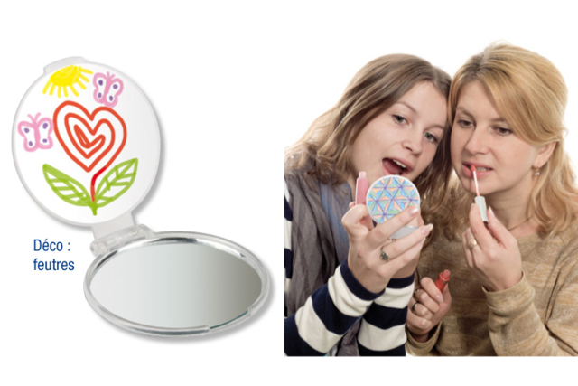 Handbag Mirrors Ø 5.5 cm - 4 Pieces - 5 - Decorative Mirrors - 10doigts.com - Miroirs à décorer - 10doigts.fr