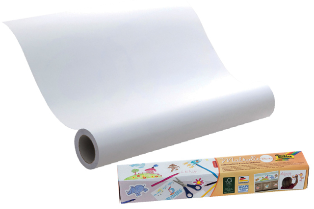 Rollo de papel autoadhesivo reposicionable blanco - Papier adhésif - 10doigts.fr