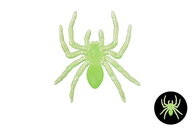10 Glowing Spiders Halloween - Accessoires créatifs Halloween - 10doigts.fr