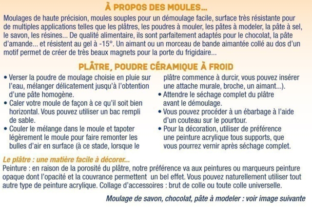 Thermoformed Mold - Ocean Theme - 7 - Molds for plaster, soap, concrete ... - 10doigts.com - Moules pour plâtre, savon, béton ... - 10doigts.fr