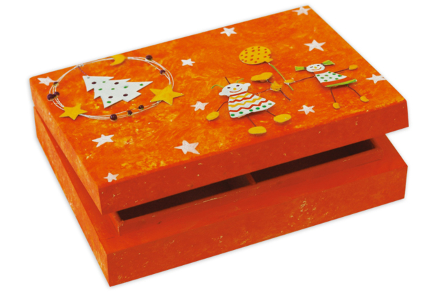 Wooden Card Box - 16 x 12 cm - 5 - Wooden Boxes - 10doigts.com - Boîtes en bois à décorer - 10doigts.fr