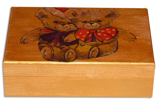 Wooden Card Box - 16 x 12 cm - 7 - Wooden Boxes - 10doigts.com - Boîtes en bois à décorer - 10doigts.fr