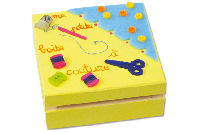 Square Wooden Box - 10 cm - 7 - Wooden Boxes - 10doigts.com - Boîtes en bois à décorer - 10doigts.fr