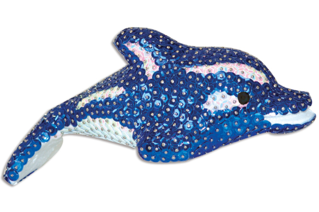 Styrofoam Dolphin 23.5 x 10.5 cm - 2 - Styrofoam Animals - 10doigts.com - Animaux en polystyrène - 10doigts.fr