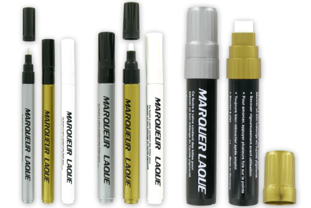 Metallic Permanent Markers in Gold, Silver or White - 11 - Paint Markers - 10doigts.com - Marqueurs peinture : l'intensité de l'acrylique au bout des doigts - 10doigts.fr
