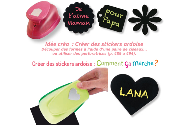 Blackboard Adhesive Sheet - 2 - Chalks, Boards, Slates - 10doigts.com - Craies, tableaux et ardoises : l'espace de toutes les expressions - 10doigts.fr