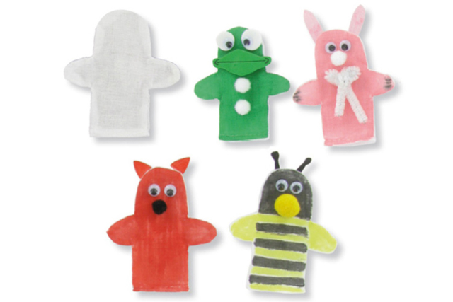 Cotton Puppets - 6 Pieces - 3 - Cotton, Linen - Textiles - 10doigts.com - Coton, lin - Textiles - 10doigts.fr