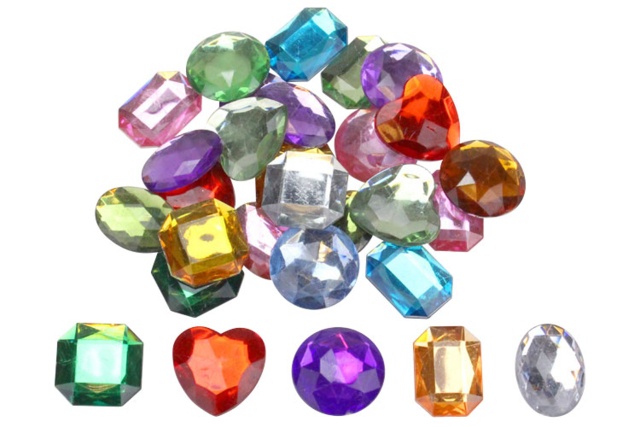 Large Adhesive Rhinestones - 30 Pieces - 1 - Rhinestones - 10doigts.com - Strass : apportez de l'éclat à toutes vos créations - 10doigts.fr