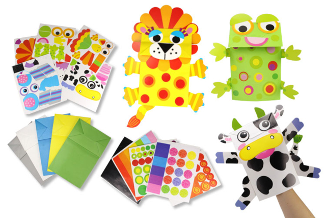 Marionetas animales - Kits clés en main - 10doigts.fr