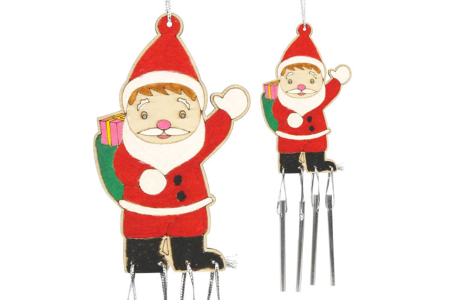 Christmas Bell - 1 - Wooden Decorative Suspensions - 10doigts.com - Mobile en bois à fabriquer et carillons - 10doigts.fr