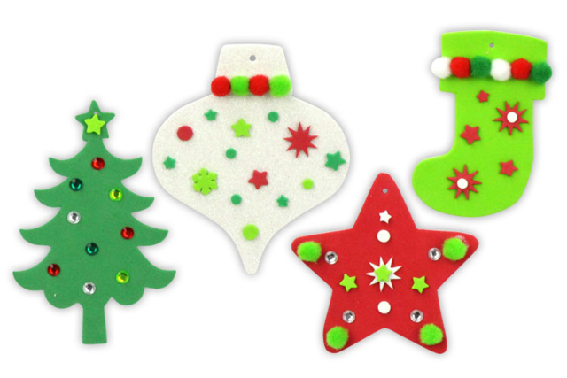 Mega pack formas de Navidad a suspender - Boules de Noël DIY - 10doigts.fr