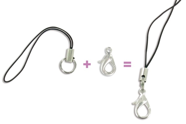Black Gri-Gri Attachments - 10 Pieces - 4 - Keychains - 10doigts.com - Porte-clés - 10doigts.fr