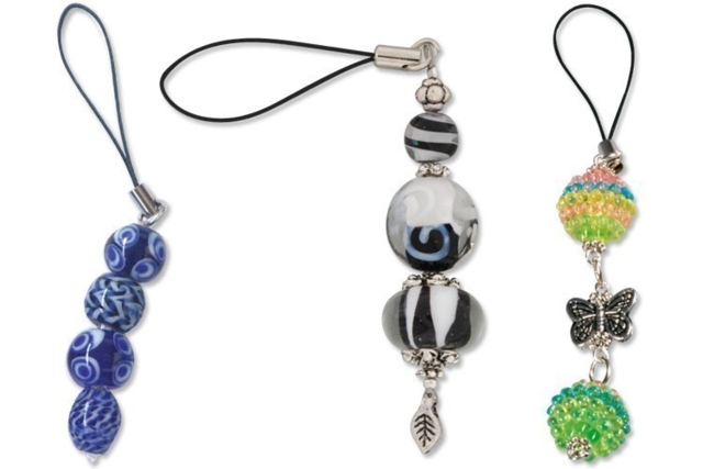 Black Gri-Gri Attachments - 10 Pieces - 6 - Keychains - 10doigts.com - Porte-clés - 10doigts.fr