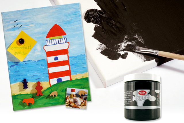 Black Magnetic Paint - 250 ml - 2 - Magnetic Paint - 10doigts.com - Peinture magnétique - 10doigts.fr