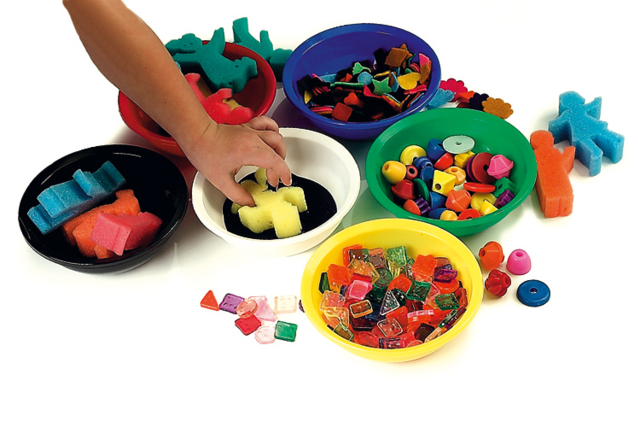 Plastic Bowls, Assorted 10 Colors - 4 - Palettes and Storage - 10doigts.com - Palettes et rangements - 10doigts.fr