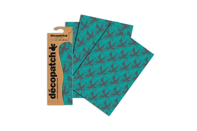 Tropical Decopatch Paper - 3 Sheets No. 755 - 2 - Decopatch Papers - 10doigts.com - Papiers Décopatch - 10doigts.fr