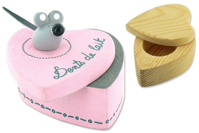 Tooth Boxes - 3 Pieces - 4 - Wooden Boxes - 10doigts.com - Boîtes en bois à décorer - 10doigts.fr