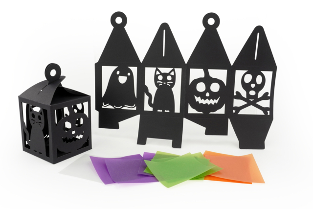4 Linternas de halloween - Kits créatifs Halloween - 10doigts.fr