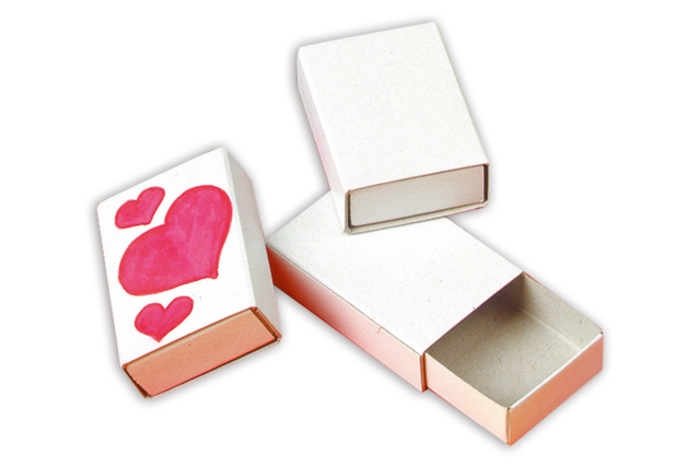 White Cardboard Matchboxes - 10 Pieces - 5 - Cardboard Boxes and Baskets - 10doigts.com - Boîtes et corbeilles en carton - 10doigts.fr