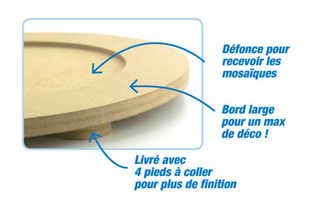 Trivet for Mosaics - 26 cm - 3 - Mosaic Supports - 10doigts.com - Supports Mosaïques - 10doigts.fr