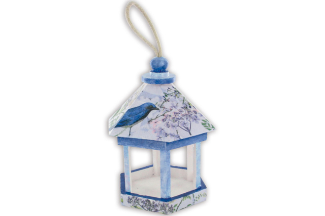 Wooden Kiosk Birdhouse - 21 cm - 4 - Wooden Birdhouses and Feeders - 10doigts.com - Nichoirs, mangeoires et refuges en bois à décorer - 10doigts.fr