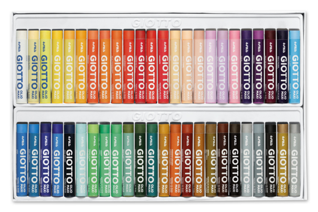 48 pasteles al óleo giotto - Pastels et fusains : l'art de la couleur et du contraste - 10doigts.fr