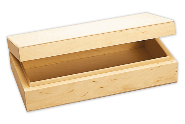 Wooden Box - 22 x 12 cm - 0 - Wooden Boxes - 10doigts.com - Boîtes en bois à décorer - 10doigts.fr