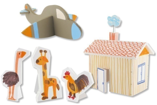 Set de placas de cartón pluma (cartón mousse) - Carton plume et polystyrène - 10doigts.fr