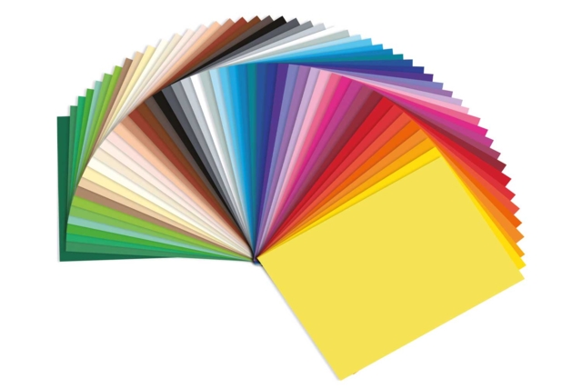 50 hojas de colores 130 gr - Papiers colorés - 10doigts.fr