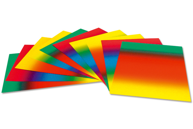 Cartas de rascar arco iris - Papier effet et matière - 10doigts.fr