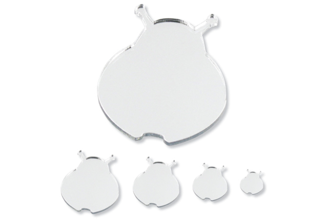 Ladybug Adhesive Mirrors - 8 Pieces - 0 - Adhesive Mirrors - 10doigts.com - Miroirs à coller - 10doigts.fr
