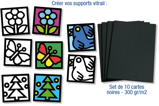 Papel vitral - 10 colores surtidos - 6 - Papel vitral, cristales - 10doigts.com - Papier calque, vitrail - 10doigts.fr