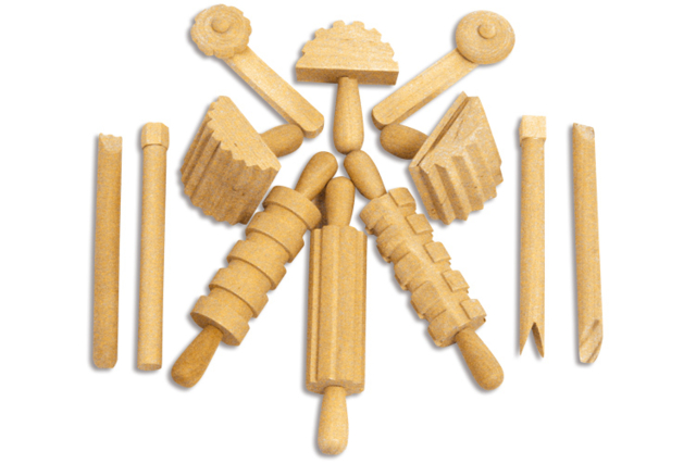 Wood Modelling Tools - 12 Pieces - 1 - Modeling Tools - 10doigts.com - Outils de Modelage - 10doigts.fr