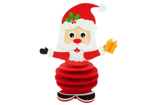 Felt Christmas Fathers to Assemble - 6 Pieces - 3 - Christmas Creative Kits for Children - 10doigts.com - Kits créatifs de Noël pour les enfants - 10doigts.fr