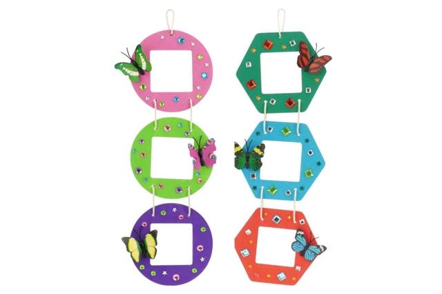 Photo Frame Trios - 2 Sets (6 Frames) - 2 - Wooden Photo Frames - 10doigts.com - Cadres photo en bois à décorer - 10doigts.fr