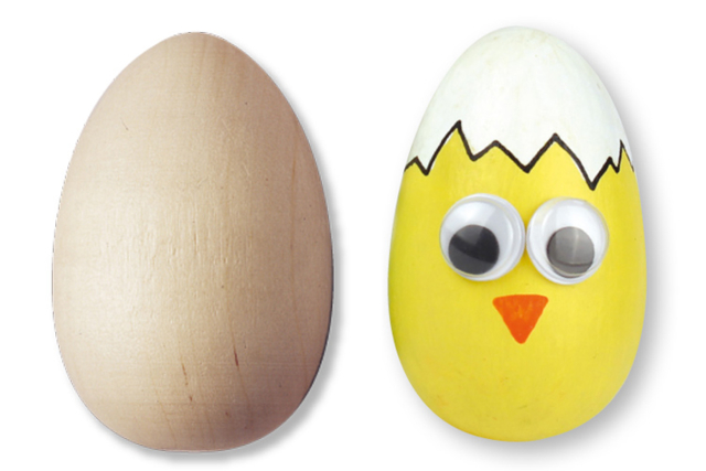 Wood Egg - 1 - Creative Easter Eggs - 10doigts.com - Oeufs de Pâques créatif - 10doigts.fr