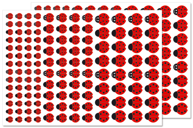 Ladybug Stickers - 256 pcs - 1 - Animal Stickers - 10doigts.com - Des gommettes animaux pour créer et apprendre dès la maternelle - 10doigts.fr