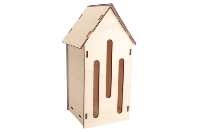 Wooden Butterfly House - 1 - Wooden Birdhouses and Feeders - 10doigts.com - Nichoirs, mangeoires et refuges en bois à décorer - 10doigts.fr