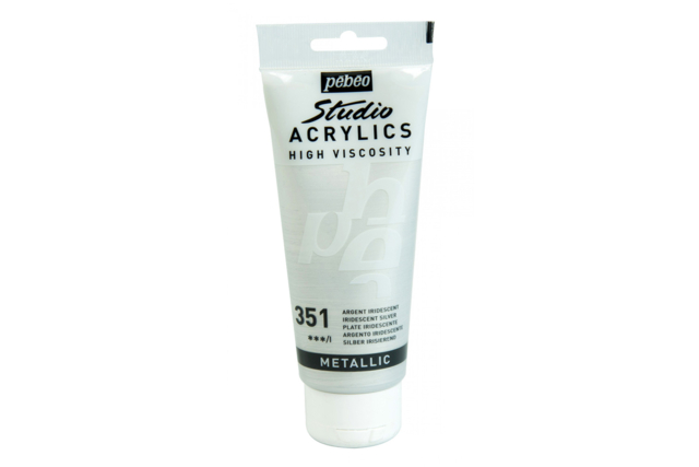 Iridescent Acrylic Pebeo, 100 ml - 4 - Effect Acrylic Paint - 10doigts.com - Peinture acrylique à effets - 10doigts.fr