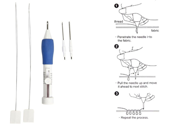 Automatic Needle "Punch Needle" - 7 - Needles and Hooks - 10doigts.com - Aiguilles et crochets - 10doigts.fr