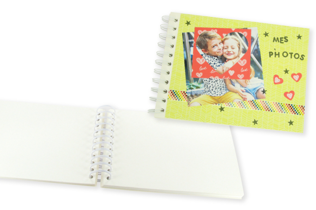White Album, Spiral - 20 x 15 cm - 1 - Albums and Notebooks - 10doigts.com - Albums et carnets à personnaliser - 10doigts.fr